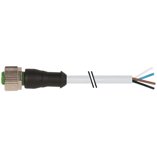 Murr Elektronik M12 female 0° with cable, PVC 4x0.34 gy UL/CSA 10m 7000-12221-2141000